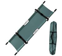 Gurney Aluminum Alloy Portable Stretcher, Medical Emergency Folding Stretcher, Simple Ambulance Stretcher With Heavy Duty Handles And Rubber Feet, Durable And Lightweight, For Patient Transport
