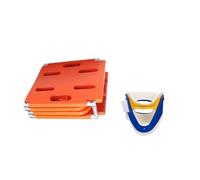 Gurney Water Rescue Stretcher, PE Folding Spine Board, Transport Backboard with Neck Collar, Portable Rescue Stretcher Board for Large Dog Adult Gurney(4-Fold)