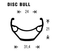 Gurpil Bull 26´´ 6b Disc Mtb Front Wheel 9 x 100 mm Black