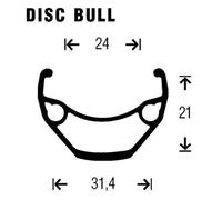 Gurpil Bull 8-11s 26´´ 6b Disc Mtb Rear Wheel 9 x 135 mm Black
