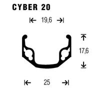 Gurpil Cyber 20 26´´ Mtb Rear Wheel 9 x 135 mm Black