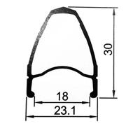 Gurpil New Dpx 11s Road Rear Wheel Black 9.5 x 130 mm / Shimano/Sram HG 9.5 x 130 mm Black