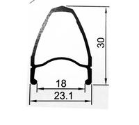 Gurpil New Dpx 8-10s Tubular Road Rear Wheel 9 x 130 mm Black