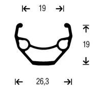 Gurpil Taurus 26´´ Cl Mtb Rear Wheel 9 x 135 mm Black