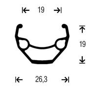 Gurpil Taurus 8-11s 26´´ 6b Disc Mtb Rear Wheel 9 x 135 mm Black