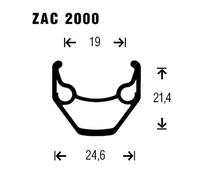 Gurpil Zac 26´´ Mtb Rear Wheel Black 9 x 135 mm / Shimano/Sram HG 9 x 135 mm Black