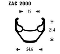 Gurpil Zac 8-11s 26´´ 6b Disc Mtb Rear Wheel 9 x 135 mm Black