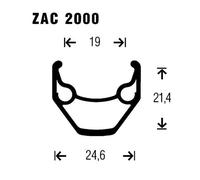 Gurpil Zac M4050 26 isc Mtb Rear Wheel 9 x 135 mm Silver