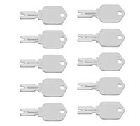 Gurtt 10 pcs Forklift Keys, 166 1430 51335040, Ignition Keys fit for Clark Crown Yale Hyster Hypac Komatsu Mustang Gradall Gehl Daewoo