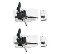 Gurtt 2-Pack Motorcycle Boot Lock Set Non-Theft Rear Boot Locks for Saddle Bags with 4-Keys Key Kit