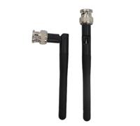 Gurtt 2 x UHF Black Wireless Microphone Antennas Compatible with Sennheiser EW100 EW300 EW500 G3 Receiver with BNC Connector