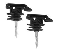Gurtt 25 PCS Plastic Insulator Screws,Plastic Insulator Screws for Wooden Posts, Rope, Pasture Fence and Electric Fence