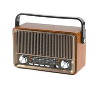 Gurtt AM/FM/SW Retro Radio with Bluetooth Nostalgia Radio Small with 1200 mAh Battery Supports USB/TF/AUX, Vintage Radios for Home Office Outdoor