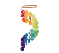 Gurtt Colourful Shell Wind Chime Handmade Wind Chime Shells Decoration for Window Wall Patio Garden Porch Outdoor Home