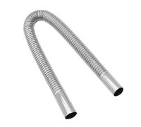 Gurtt Exhaust Hose for Power Generators 60 cm Stainless Steel Metal Hose Exhaust Pipe Auxiliary Heater Diesel Pipes with Clamps