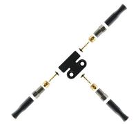 Gurtt Hydraulic Brake Adapter, Aluminum Hydraulic Splitter Connector Distribution Block For Bicycle Motorcycle Brake Line System(90°)