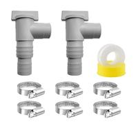 Gurtt Pool Stopcock, Shut-off Valve 32 mm to 38 mm, Pool Connection Set Maintenance Accessories