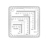 Gurtt Protractor Coordinate Scale For Topographical Map Reading And Land Navigation Map Reading Rulerfor Land Navigation