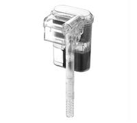 Gurtt Slim Aquarium Filter, Small DC 5V 2.5W 250L/H USB Aquarium Outdoor Filter, Adjustable Flow, Quiet Acrylic Waterfall Hang On