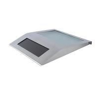 Gurtt Solar Stainless Steel Door Number Indicator Light,with Numbers 0-9 and Letters A-H Wall Light House Number