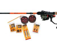 Guru 10ft Float Rod and Reel Combo, Starter Float Fishing Kit, Casting 1-15g, 4000 Reel Filled with 6lb Drag Line, 2 Foam Pellet Wagglers, Waggler Converters, 2 Ready Rigs, Guru Disgorger, Code GRD271