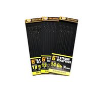 Guru Carp Pole Rigs 6" Ready-Tied Hooklength XS Size 14