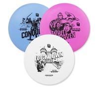 Guru Disc Golf Starter Set, 3 Frisbee-Scheiben für Jede Entfernung, Funsport im Freien für Kinder und Erwachsene - Driver, Midrange, Putter