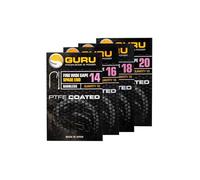 Guru - Fine Wide Gape | 14 - Barbless Spade End Pole Fishing Hooks, PTFE Coated Light Wire for Natural Baits, Razor Sharp Straight Point