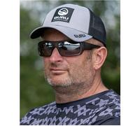 Korda Guru Grey Patch Trucker Cap One Size | Match Fishing Summer Cap | Cool Breathable Cotton | Pre-Curved Sun Shade Brim | Adjustable Snapback Closure | Lightweight and Quick Drying | Code GBC17