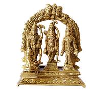 GURU JEE Brass Idol Ram Darbar Statue Lord Rama Laxman Sita Religious Gift Indian Art