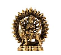 GURU JEE™ Maa Durga Brass Statue Mata Rani Idol Murti Religious Gifts Showpiece For Home Mandir Temple
