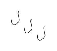 Guru Kaizen Eyed Barbed Carp Hooks, Size 18, PTFE Coated, Qty 10 | Eyed Pattern, For Hair Rigging, Natural Water Fishing, Offset Point