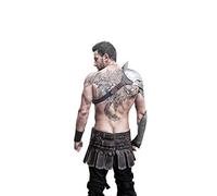 GURU KIRPA ENTERPIRSES Steel Armor Pauldron for Gladiator, Metal Cosplay Shoulder, LARP Fantasy Armor, Handcrafted Warrior Armor, Custom Knight Shoulder Armor