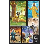 Guru Nanak - The First Sikh Guru, Set of Five Books Vol1, 2, 3, 4, 5, (Sikh Comics)