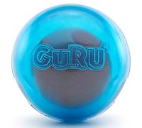 GURU Pet: Guru Ball - Medium Blue - Dog Toy, Hides & Dispenses Treats, Slow Feeding, Easy Loading, Durable Rubber, Roll-Bounce-Spin-Tumble-Solve-Play