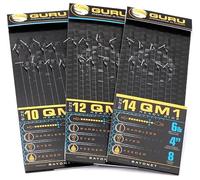 Guru QM1 4" Bayanet Hair Rigs Barbless (Size 12 9lb)