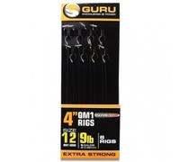 Guru QM1 4" Speed Stop Hair Rigs Barbless (Size 14 6lb)