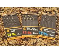 Guru QM1 Hooks to Nylon 4in Bait Bands - SIZE 18