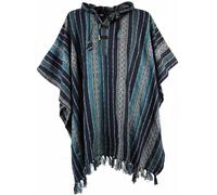 Guru-Shop Poncho - blue/black Cardigan multicolour Onesize