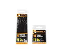 Guru SMWG 4" Speed Stop Hair Rigs Barbless (Size 10 9lb)