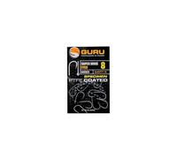 Guru - Super MWG Barbed | 08 - PTFE Coated Wide Gape Fishing Hooks, Forged Steel Eyed Barbed or Barbless, Strong Durable All Round Hook for Carp F1 and Coarse Fishing