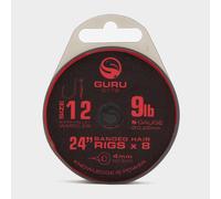 Guru Super Pellet Waggler Bait Band Fishing Rig 24" Size 12 - Red, Red