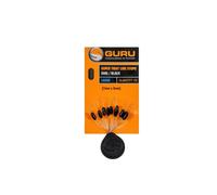 Guru Super Tight Line Stops Oval Black, Large, 7 mm x 3 mm, Qty 10 | Secure Line Grip, For Waggler & Feeder Fishing, Neat Rig Presentation
