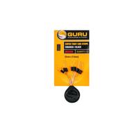 Guru Super Tight Line Stops Squared Black, Medium, 5 mm x 2.5 mm, Qty 10 | Squared Profile, Secure Line Grip, For Waggler & Feeder Fishing