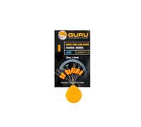 Guru Super Tight Line Stops Squared Orange, Large, 6 mm x 3 mm, Qty 10 | High-Visibility Orange, Squared Profile, Perfect For Jigga Rigs