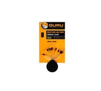 Guru Super Tight Line Stops Squared Orange, Medium, 5 mm x 2.5 mm, Qty 10 | High-Visibility Orange, Squared Profile, Perfect For Jigga Rigs