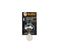Guru Super Tight Line Stops Squared White, Large, Qty 10 | 6 mm x 3 mm, For Jigga Rigs & Precision Presentations