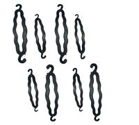 GuruEmbellish™ Hair Accessories, Styling Clip Bun Maker Braid Tool Bun (Black) Hair Accessory, Set of 8 For Women And Girls