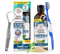 GuruNanda Advanced Oil Pulling Mouthwash with Oregano & Sesame Oil, 237ml
