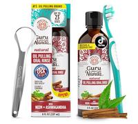 GuruNanda Cinnamon Oil Pulling Mouthwash with Neem & Ashwagandha, 273 ml